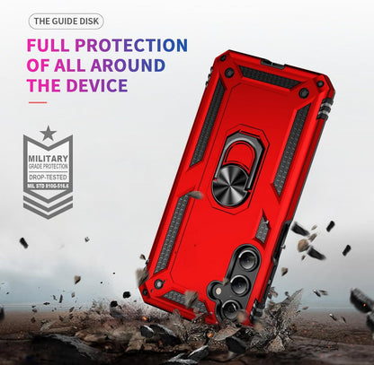 Samsung Galaxy A36 Hoesje - Rood - Armor Kickstand Back Cover
