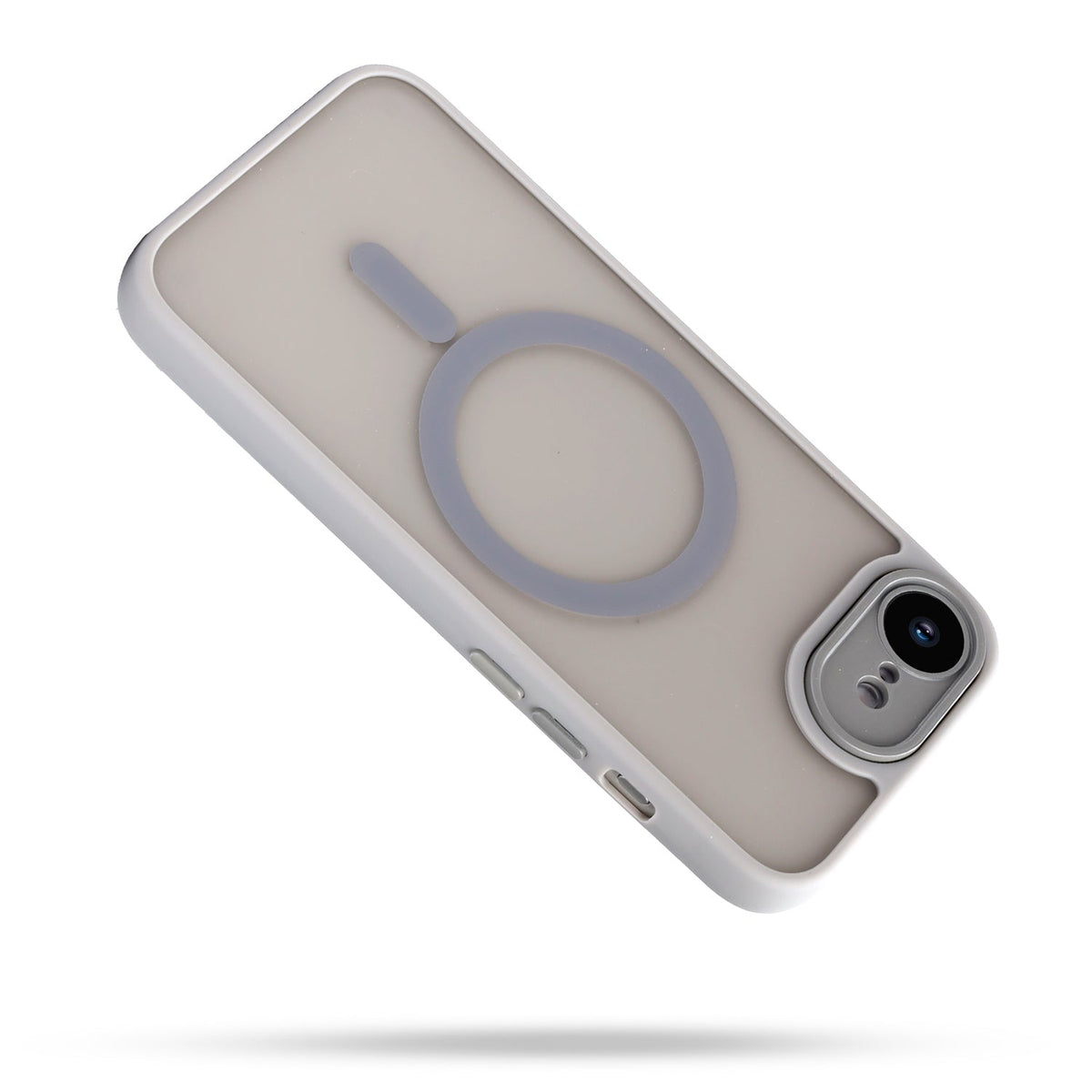 Apple iPhone 16e Hoesje - Grijs - Matte Armor MagSafe Back Cover