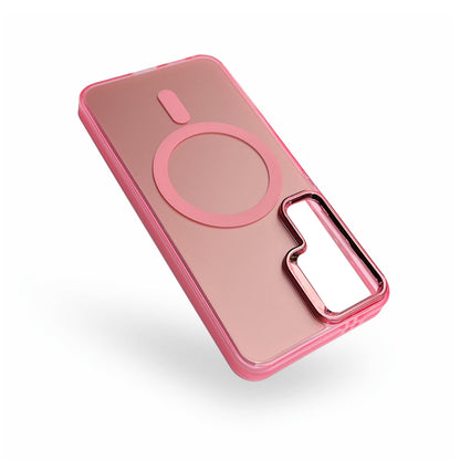 Samsung Galaxy S23 FE Hoesje - Roze - Fusion Armor MagSafe Back Cover