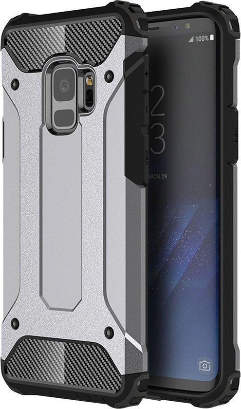 Samsung Galaxy S9 Hoesje - Grijs - Armor Back Cover