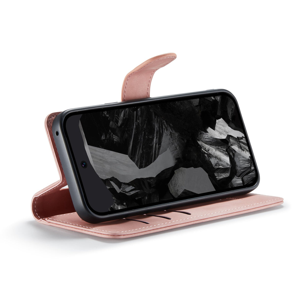 Étui Google Pixel 9 - Rose pâle - Étui portefeuille 2 en 1