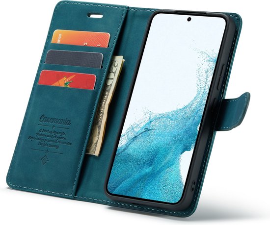 Samsung Galaxy S22 Hoesje - Emerald Green - 2 in 1 Bookcase