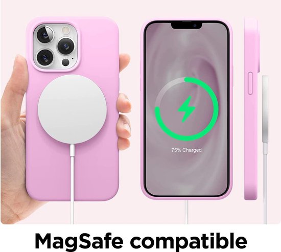 Apple iPhone 13 Pro Case - Pink - Silicone Back Cover