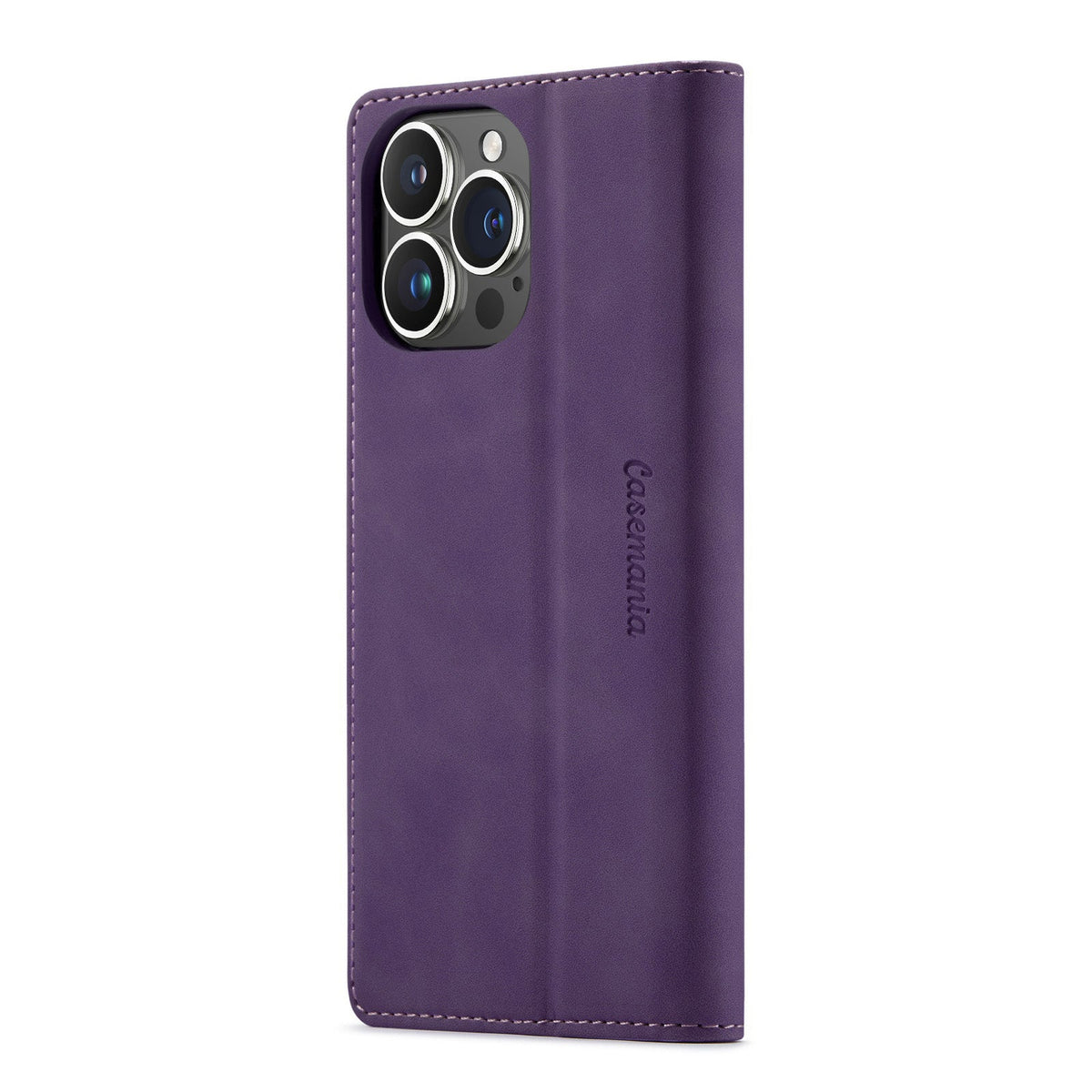 Apple iPhone 15 Plus Hoesje - Dark Purple - Dunne Bookcase