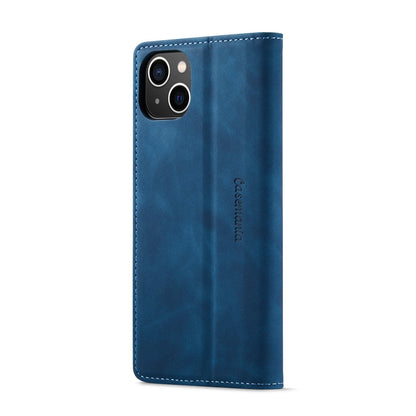 iPhone 15 Hoesje - Navy Blue - Dunne Bookcase