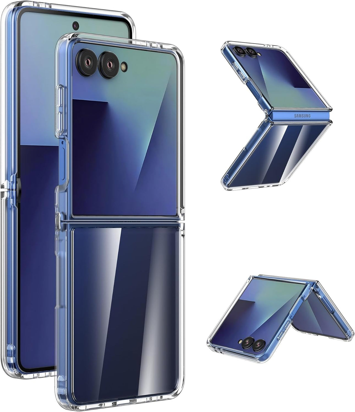 Samsung Galaxy Z Flip 7 Hoesje - Transparant - Anti-Shock Back Cover