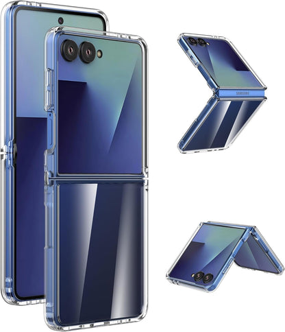 Samsung Galaxy Z Flip 7 Hoesje - Transparant - Anti-Shock Back Cover