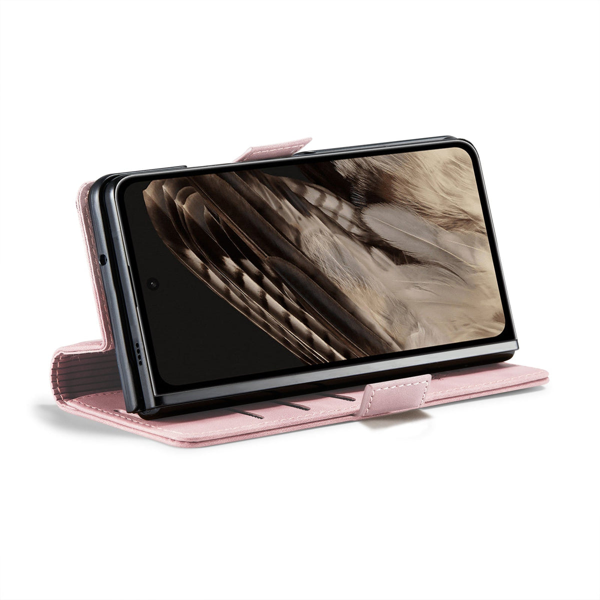 Google Pixel Fold Hoesje - Pale Pink - Bookcase