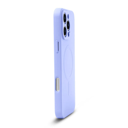 Apple iPhone 16 Pro Hoesje - Paars - Liquid Siliconen MagSafe Back Cover met Magneetring