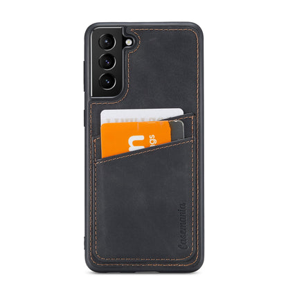 Samsung Galaxy S25 Plus Hoesje - Charcoal Gray - Back Cover met Pasjeshouder