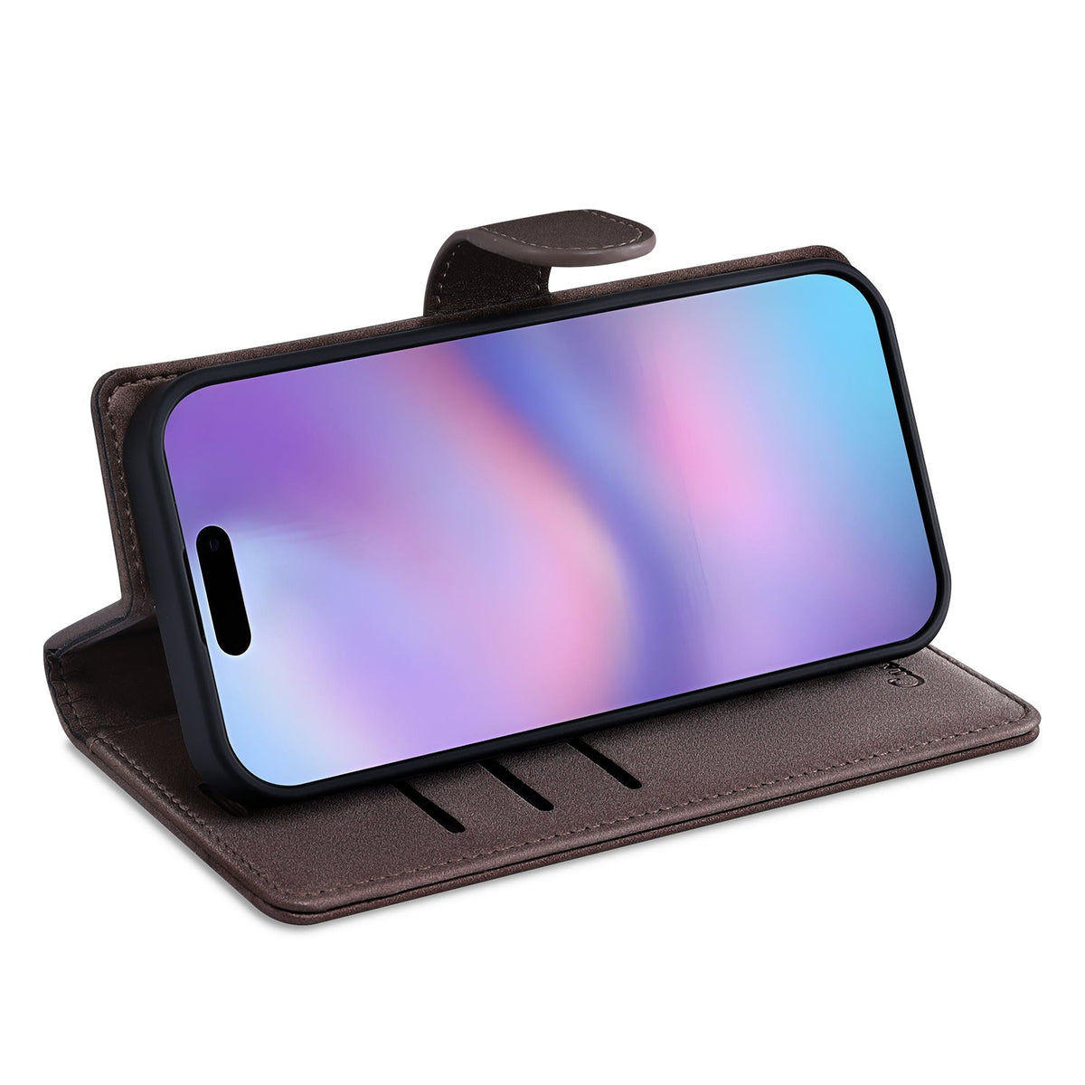 Apple iPhone 17 Pro Max Hoesje - Mocha Brown - 2 in 1 Velvet Bookcase