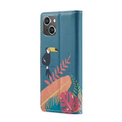 Apple iPhone 14 Hülle - Tropica - Klapphülle mit Kartenfach und Print