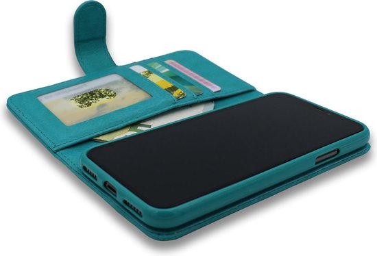 Samsung Galaxy S10 Lite Case - Turquoise - Luxury Wallet Case with Zipper