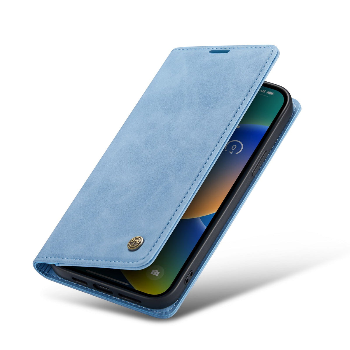 Apple iPhone 15 Case - Sky Blue - Slim Wallet Case