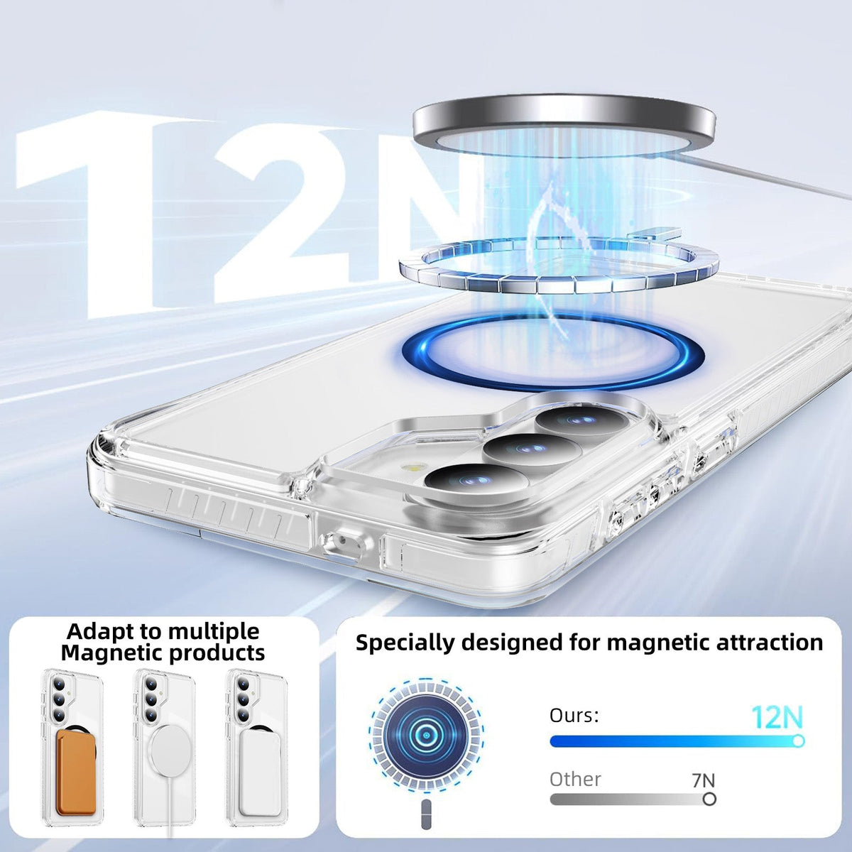 Samsung Galaxy S26 Plus Hoesje - Zwart - Minimalistic MagSafe Back Cover