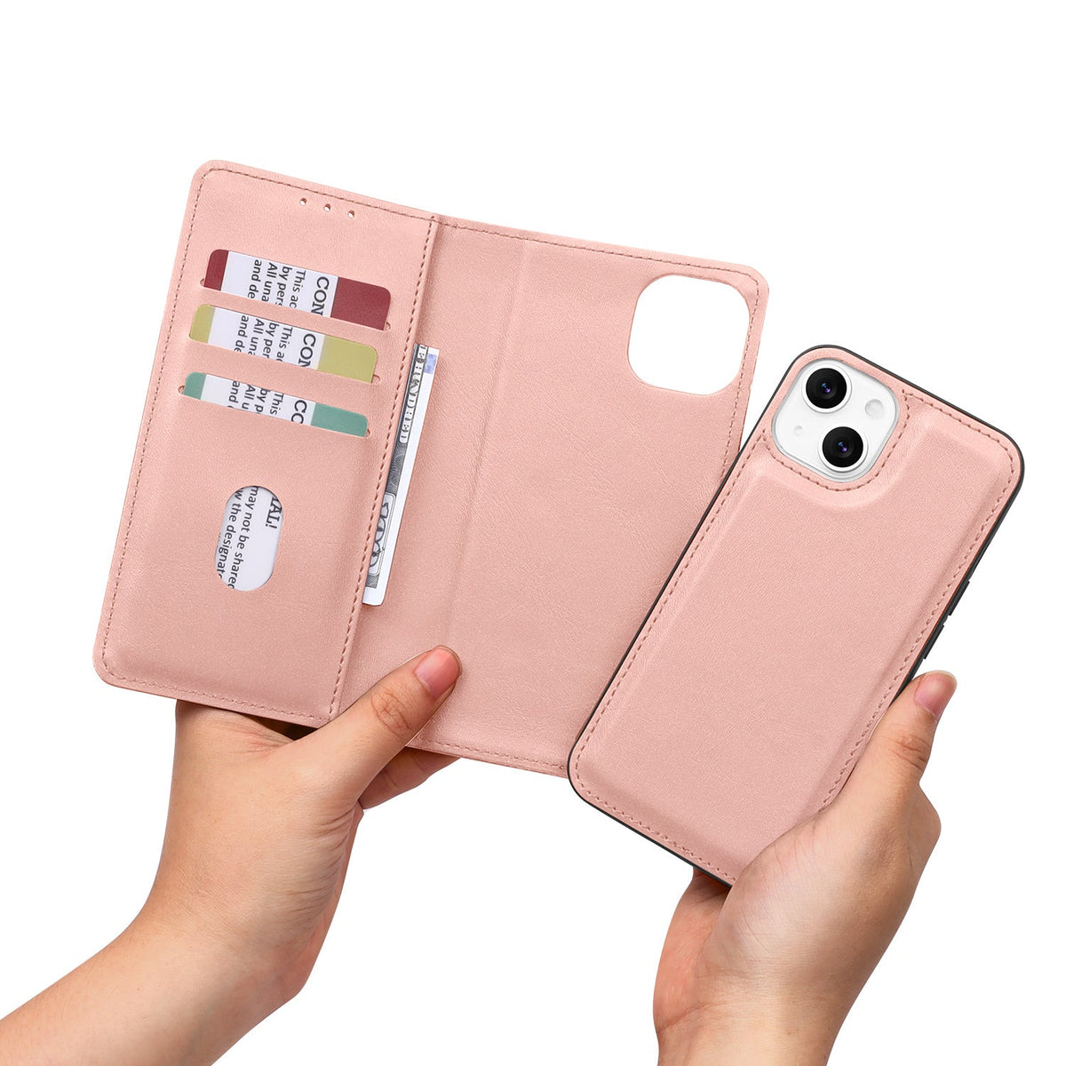 iPhone 11 Hoesje - Roze - 2 in 1 Bookcase