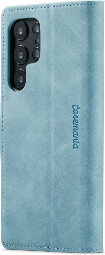 Samsung Galaxy S23 Ultra Case - Aqua Blue - Slim Wallet Case