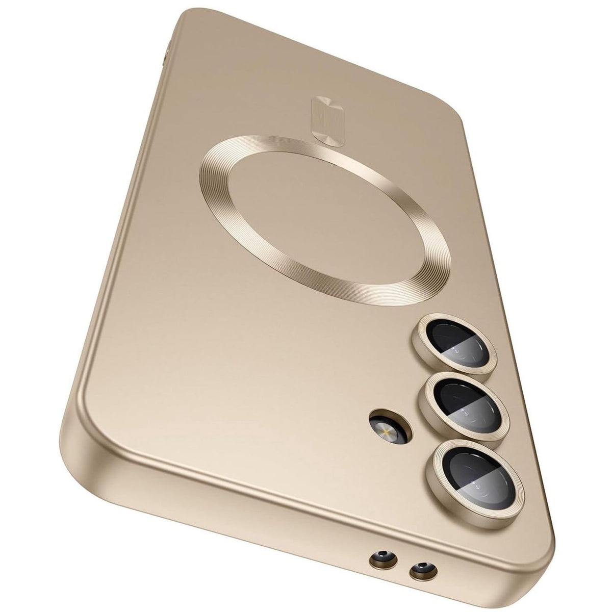 Samsung Galaxy S25 FE Hoesje - Goud - Matte Siliconen MagSafe Back Cover