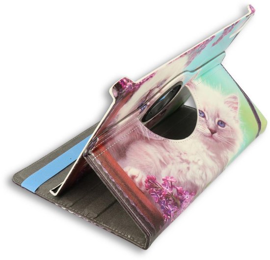 Apple iPad Air 4 10.9 (2020) Tablethoes - Katten - Draaibare Bookcase