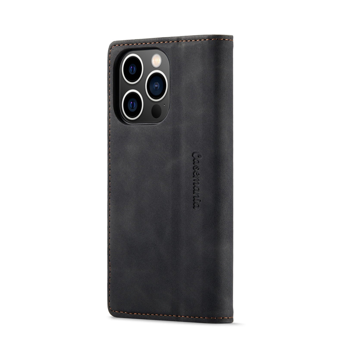 Apple iPhone 15 Pro Max Hoesje - Charcoal Gray - Dunne Bookcase