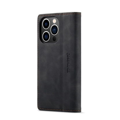 Apple iPhone 15 Pro Max Hoesje - Charcoal Gray - Dunne Bookcase