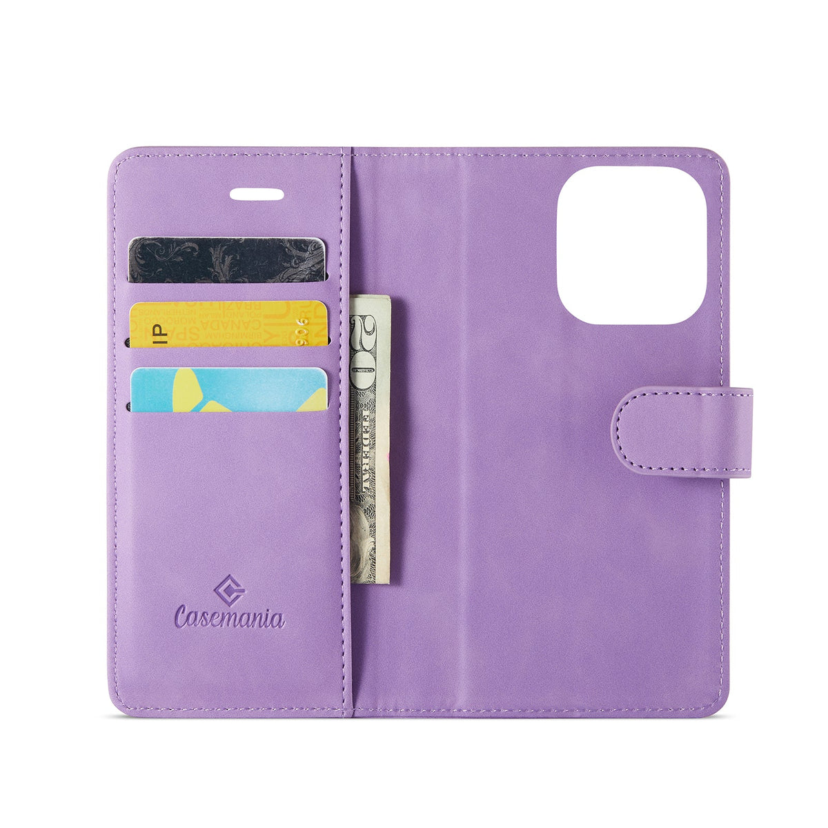 Apple iPhone 16 Pro Hoesje - Bright Lila - 2 in 1 Bookcase
