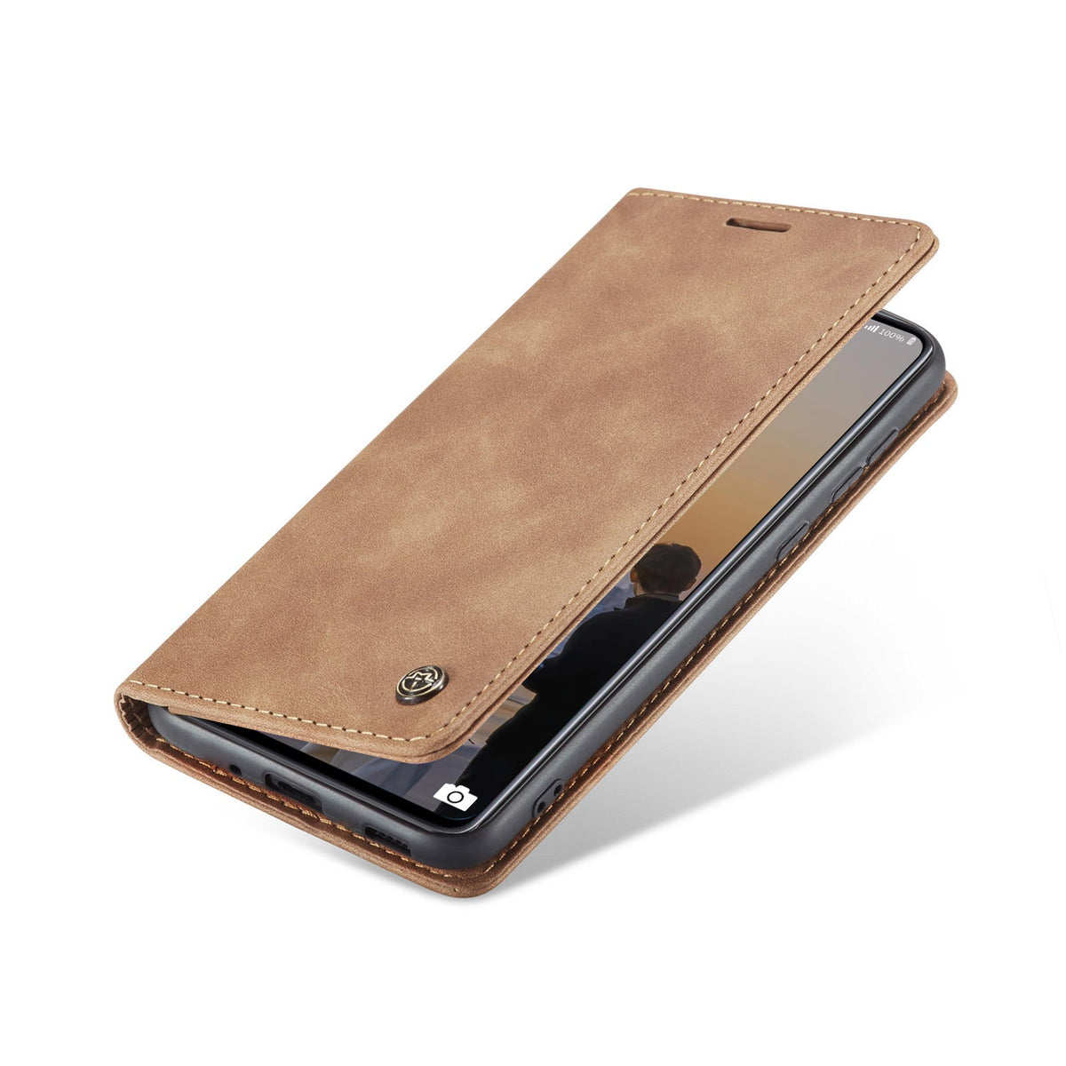 Samsung Galaxy M23 Case - Sienna Brown - Slim Wallet Case