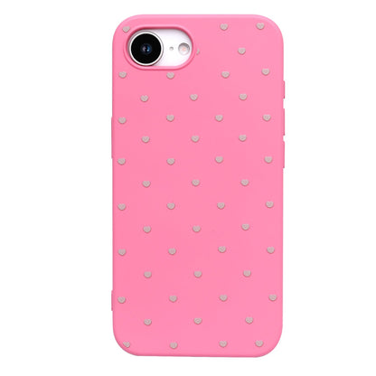 Apple iPhone 17e Hülle - Neonrosa - Herzchen-Backcover