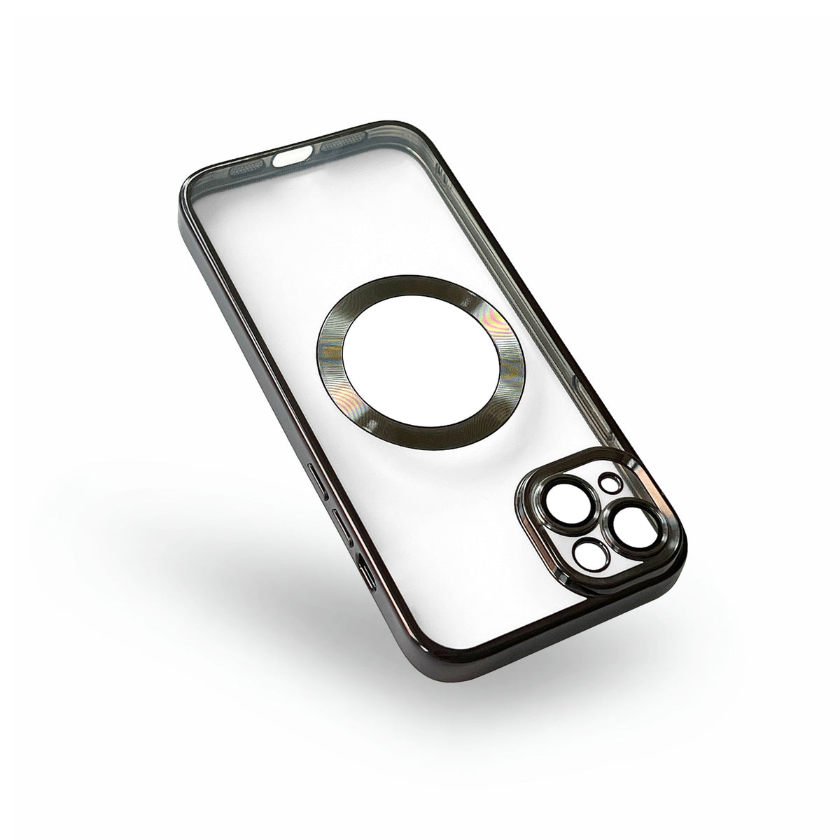 Apple iPhone 14 Plus Hoesje - Zwart - Hybrid Siliconen MagSafe Back Cover