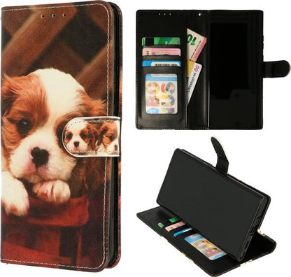 Samsung Galaxy S21 Ultra Hoesje - Puppy - Print Bookcase