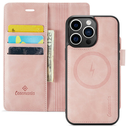 Apple iPhone 15 Pro Hoesje - Pale Pink - 2 in 1 MagSafe Bookcase