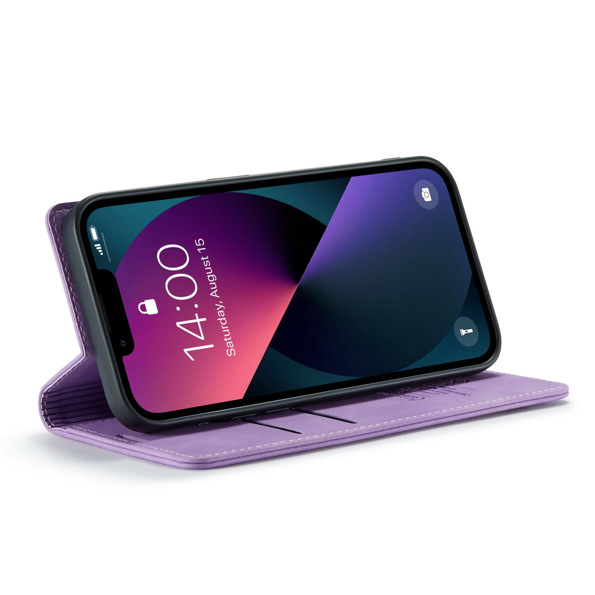 iPhone 11 Hoesje - Bright Lila - Dunne Bookcase