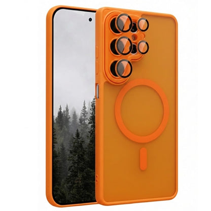 Samsung Galaxy S26 Ultra Case - Orange - Matte Armour MagSafe Back Cover with Drop Protection