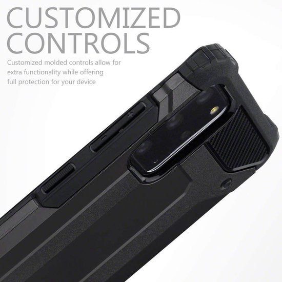 Samsung Galaxy S20 Plus Hoesje - Zwart - Armor Back Cover
