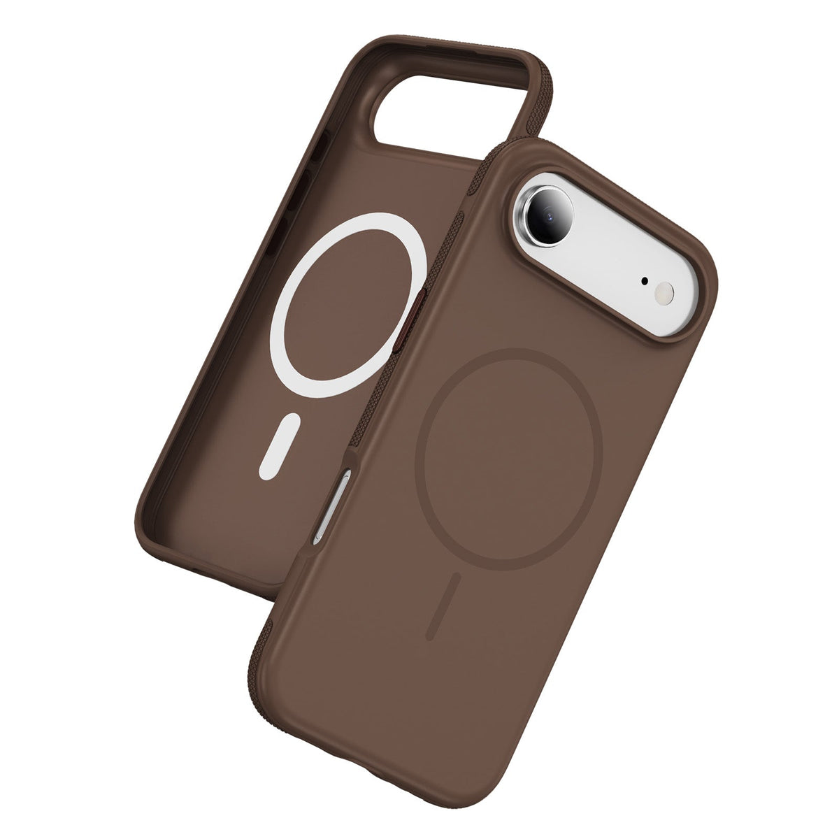 iPhone 17 Air Hoesje - Bruin - Soft Siliconen Magsafe Back Cover
