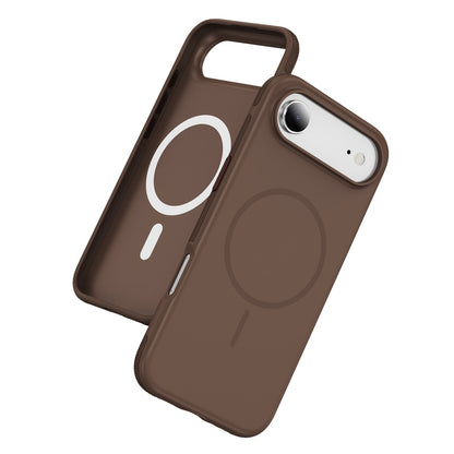 iPhone 17 Air Hoesje - Bruin - Soft Siliconen Magsafe Back Cover