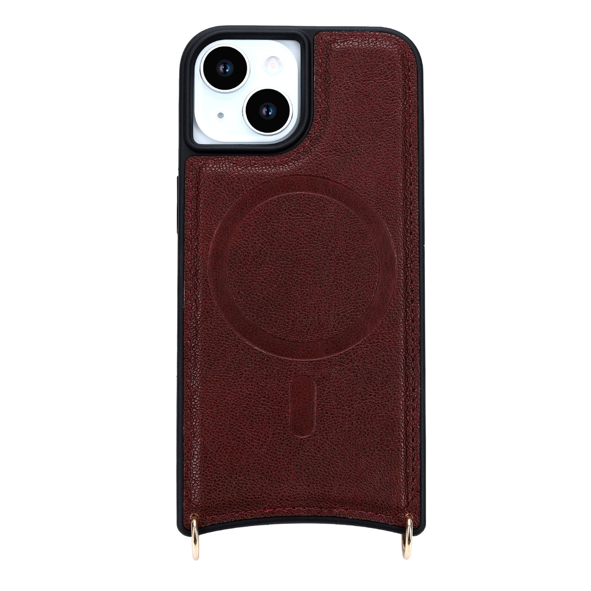 Apple iPhone 13 Hoesje - Burgundy Red - 'Amsterdam' Magnetische Wallet Case met Pasjeshouders en
