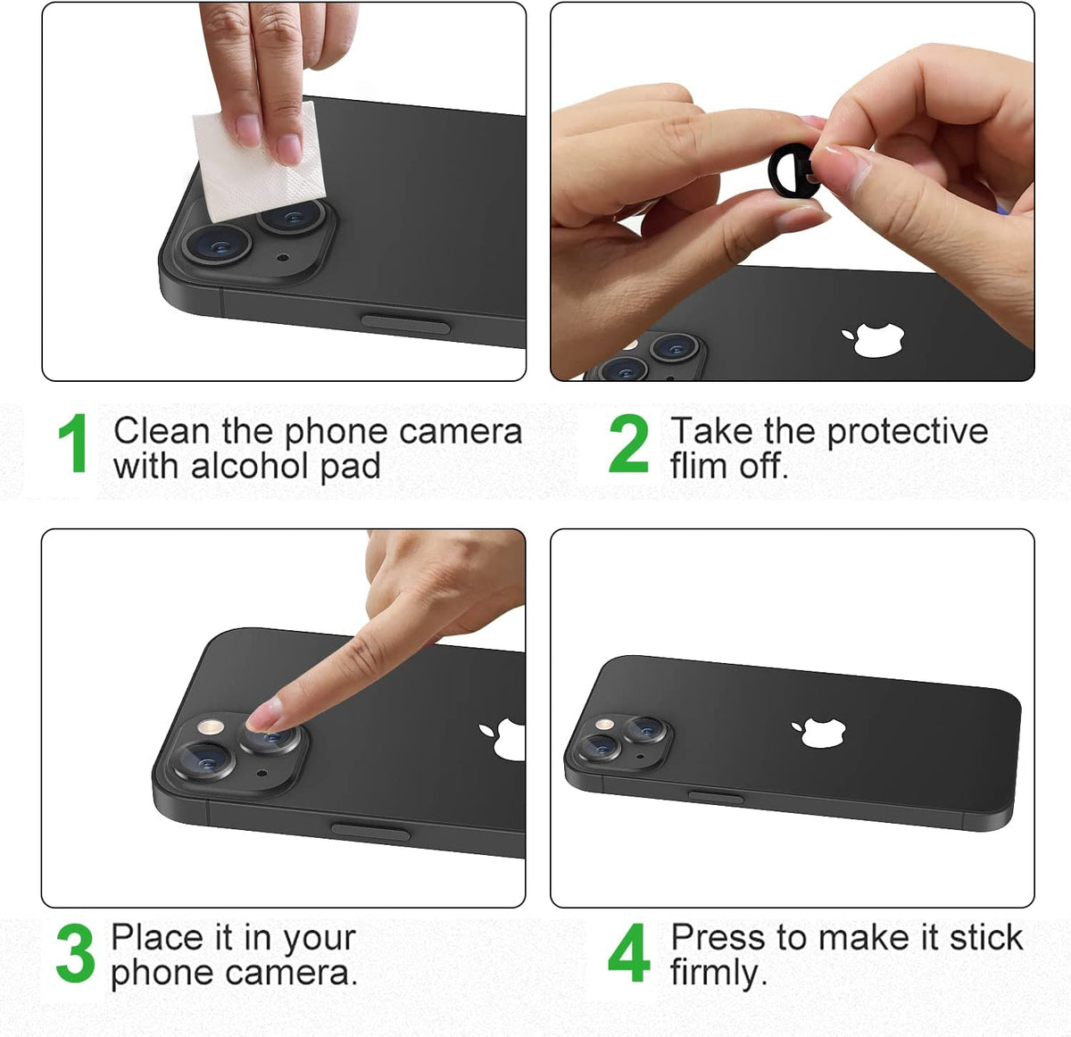 Apple iPhone 15 Lens Protector - Blauw - 1 Stuk
