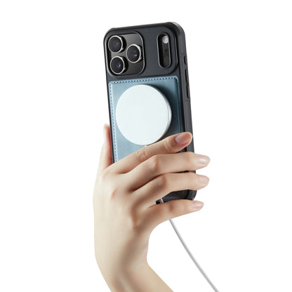 Apple iPhone 17 Pro Hoesje - Aqua Blue - Luxe 2 in 1 MagSafe Bookcase
