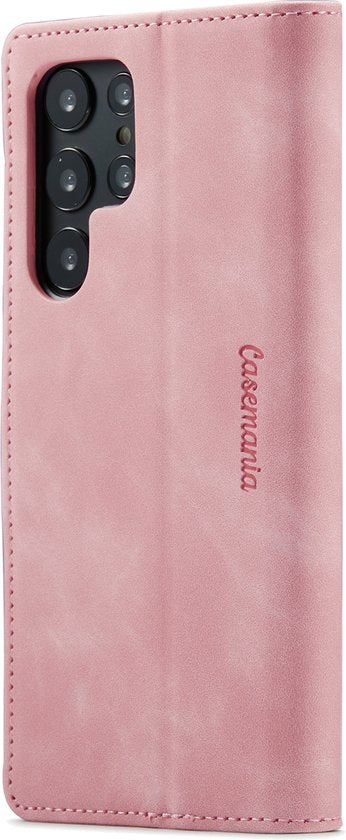 Samsung Galaxy S22 Ultra Case - Pale Pink - Wallet Case