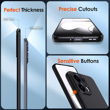 Oppo Reno 13 Pro Case - Black - Silicone Back Cover