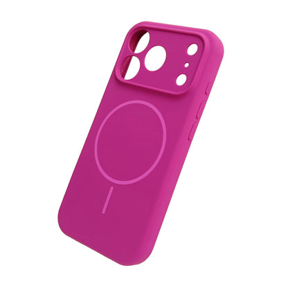 Apple iPhone 17 Pro Hülle - Magenta - Liquid-Silikon-MagSafe-Backcover