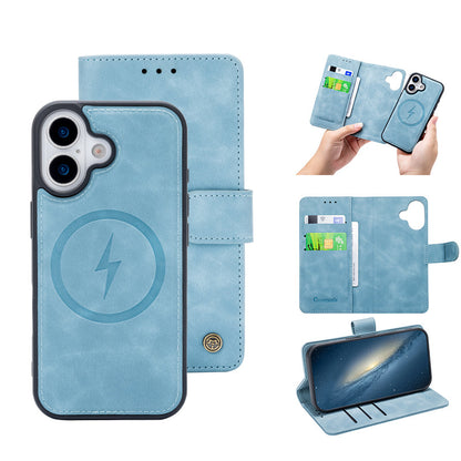 iPhone 17 Hoesje - Aqua Blue - 2 in 1 MagSafe Bookcase