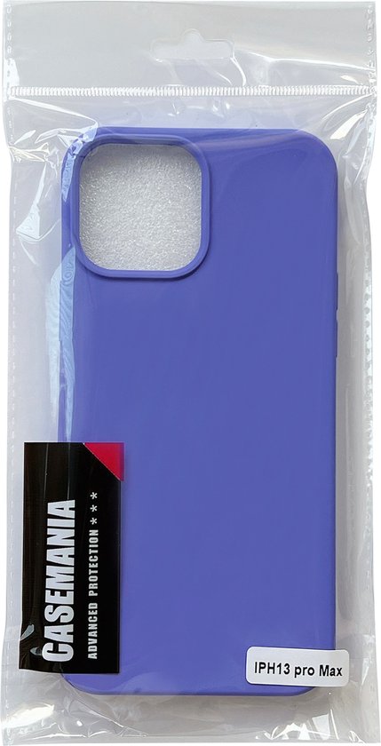 Apple iPhone 13 Pro Max Hoesje - Paars - Matte Siliconen Back Cover