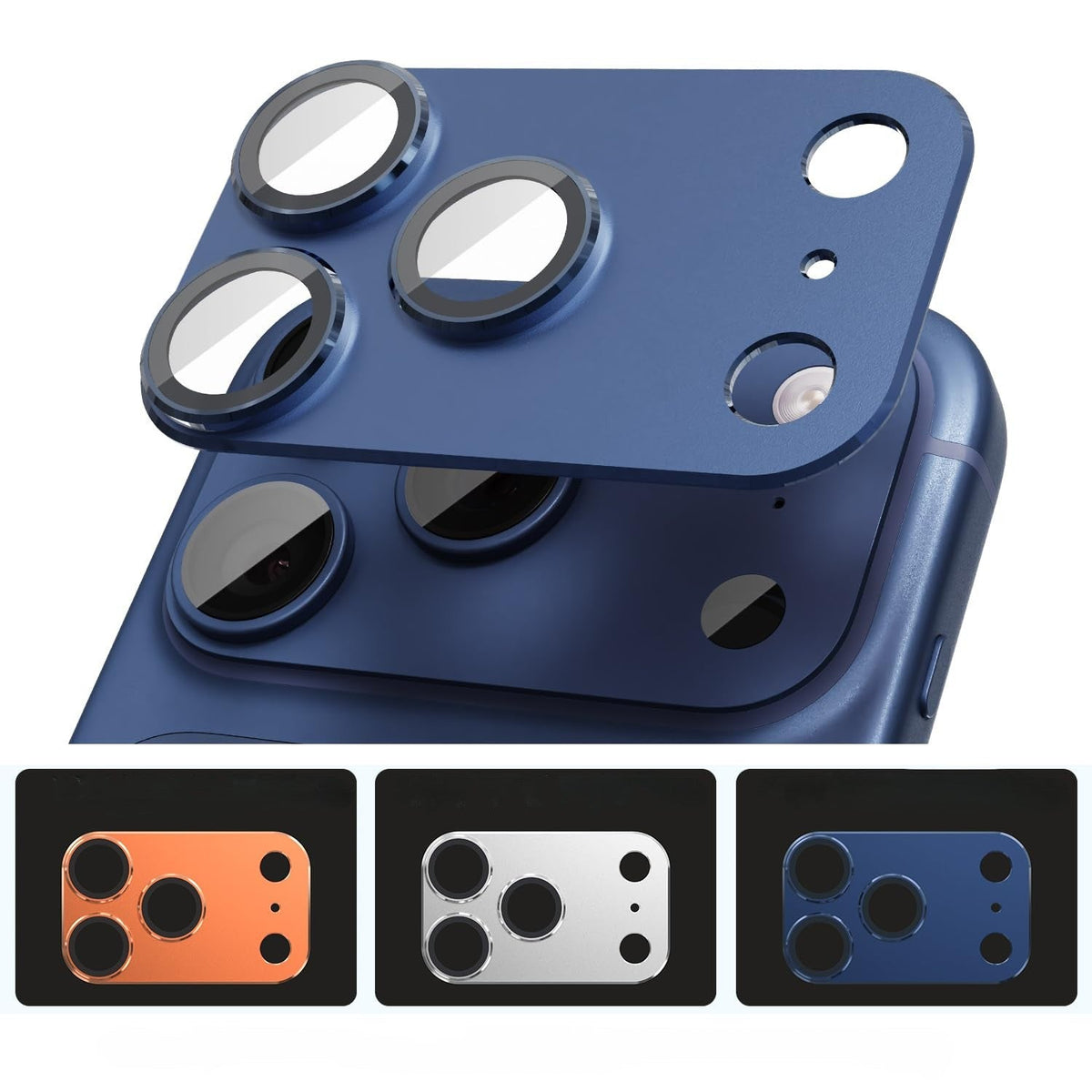 Apple iPhone 17 Pro Camera Shield - Donker Blauw - 1 Stuk