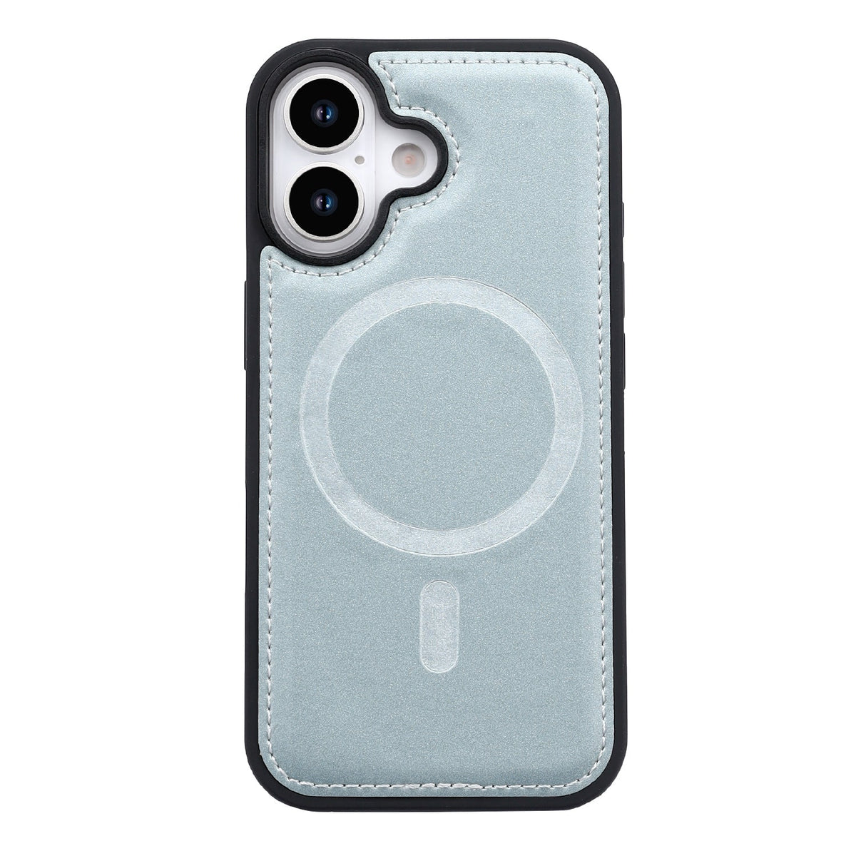 Apple iPhone 17 Hoesje - Baby Blue - 2 in 1 Velvet Bookcase