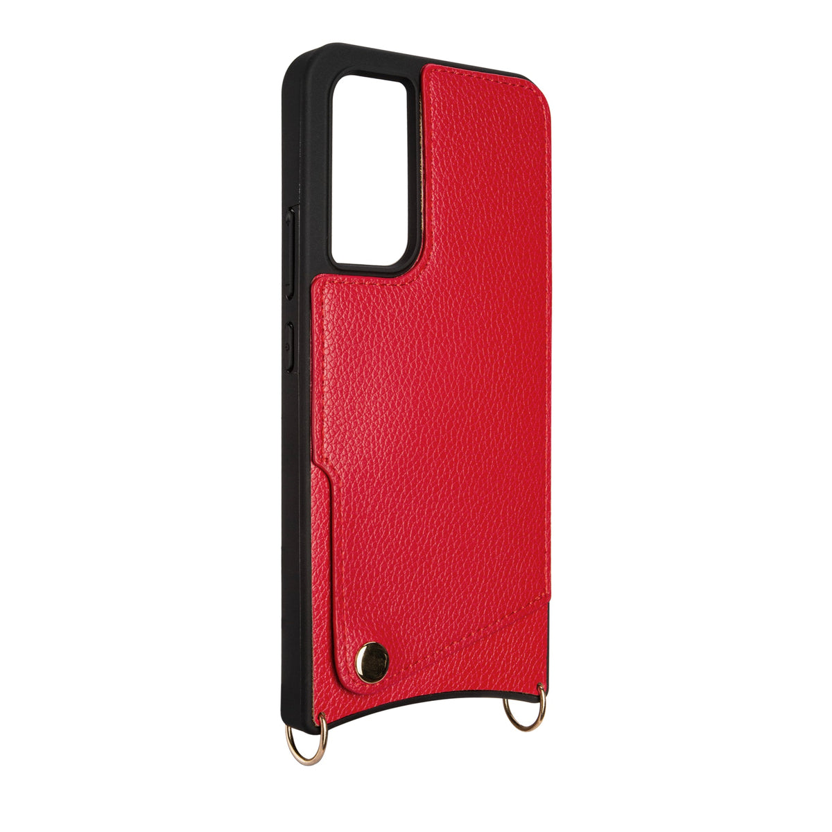 Samsung Galaxy A14 5G Hoesje - Rood - Back Cover met Pols Bandje en Telefoonkoord