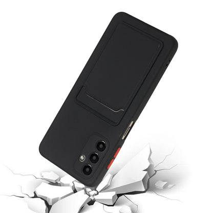 Samsung Galaxy A34 5G Hoesje - Zwart - Siliconen Back Cover met Pasjeshouder