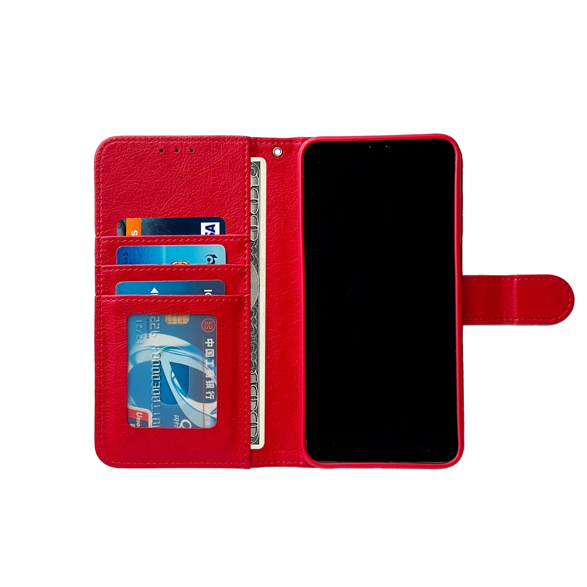 Samsung Galaxy A35 5G Hoesje - Rood - Luxe Bookcase