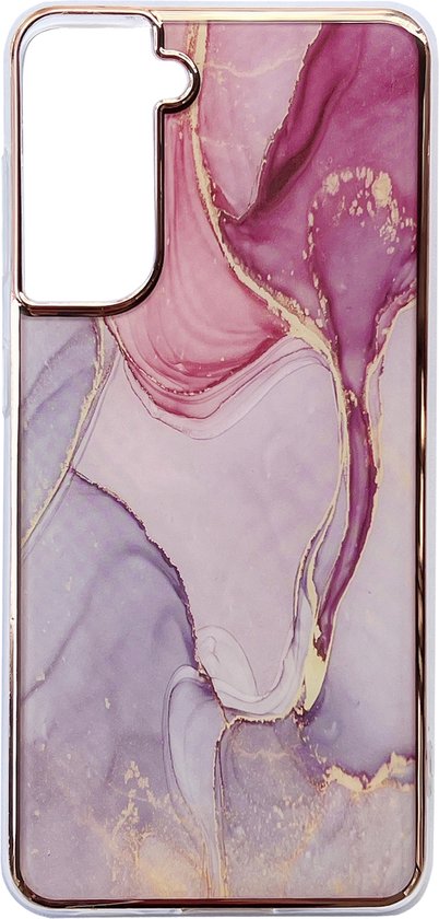 Samsung Galaxy S22 Plus Hoesje - Nova - Siliconen Marmer Back Cover